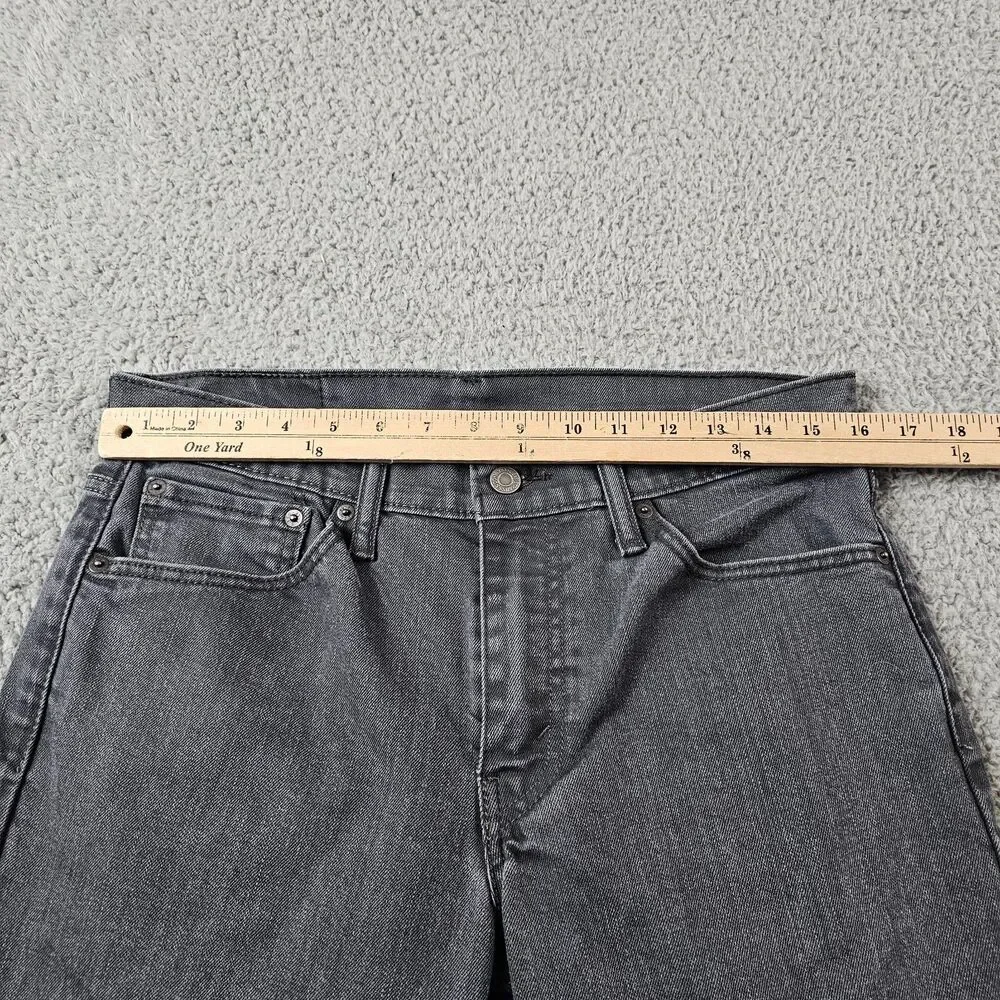 Levis 511 Jeans Mens 32x32 Black Slim Straight Casual Skater Rocker Distressed